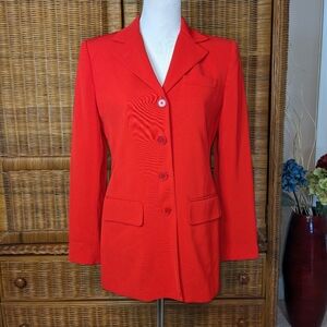 Ralph Lauren Striking Red Blazer SIZE 6